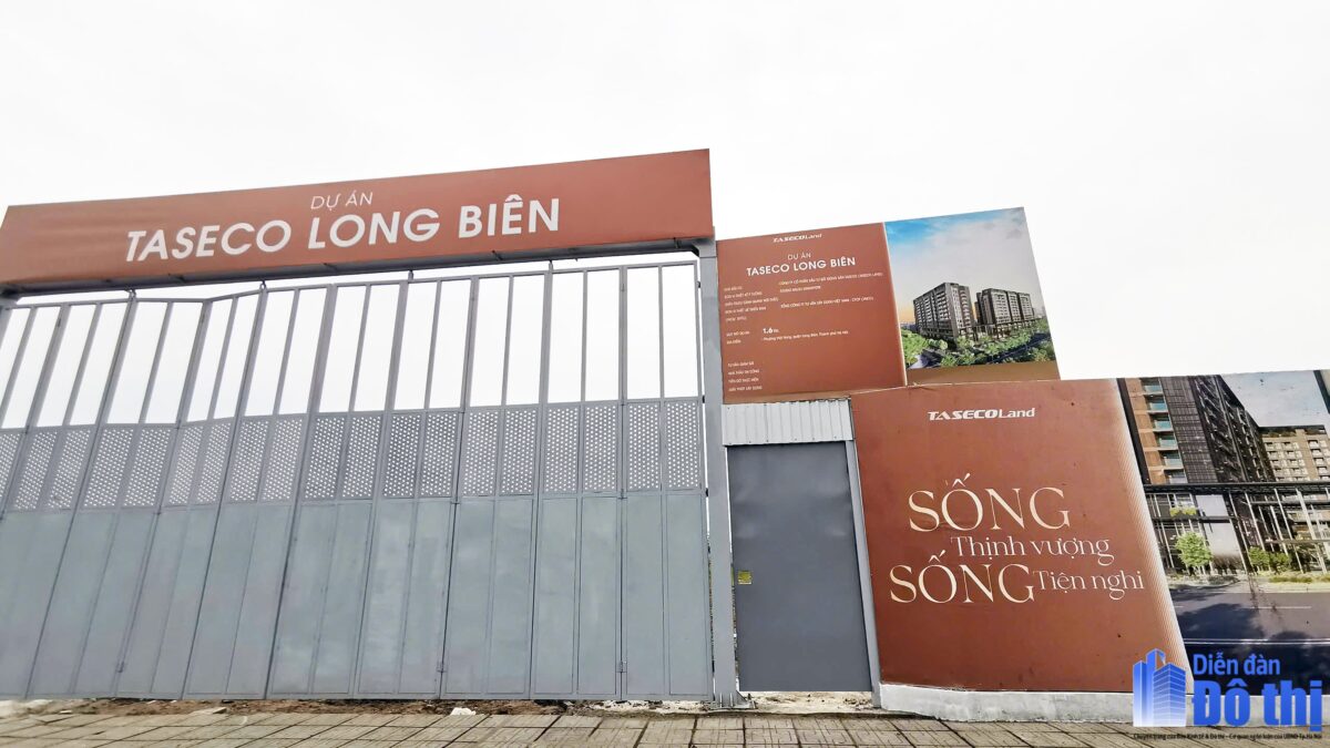 Tiến độ thi công Taseco Long Biên – Tháng 2/2025